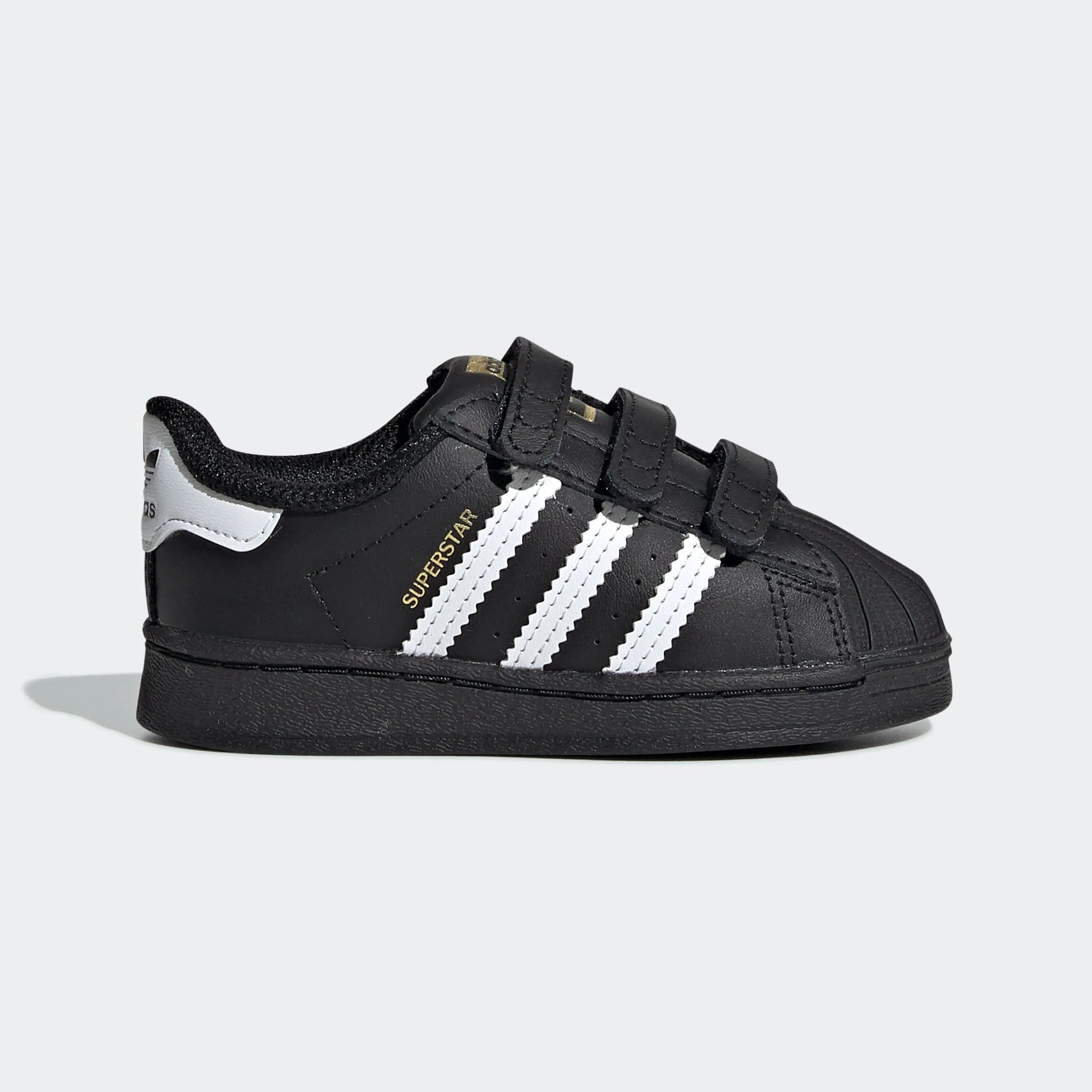 ADIDAS ORIGINALS Boys Black Superstar Trainers