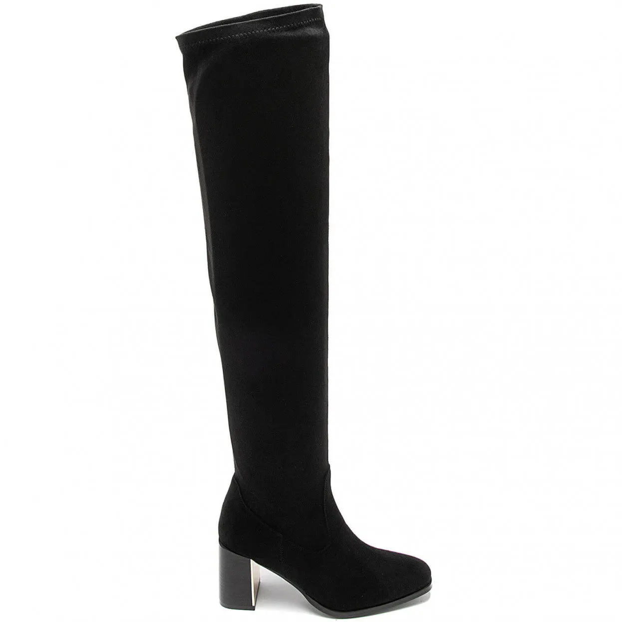 AMBER TURNER 'Ç'EST LE VIE' BLACK SUEDE OVER THE KNEE BOOTS