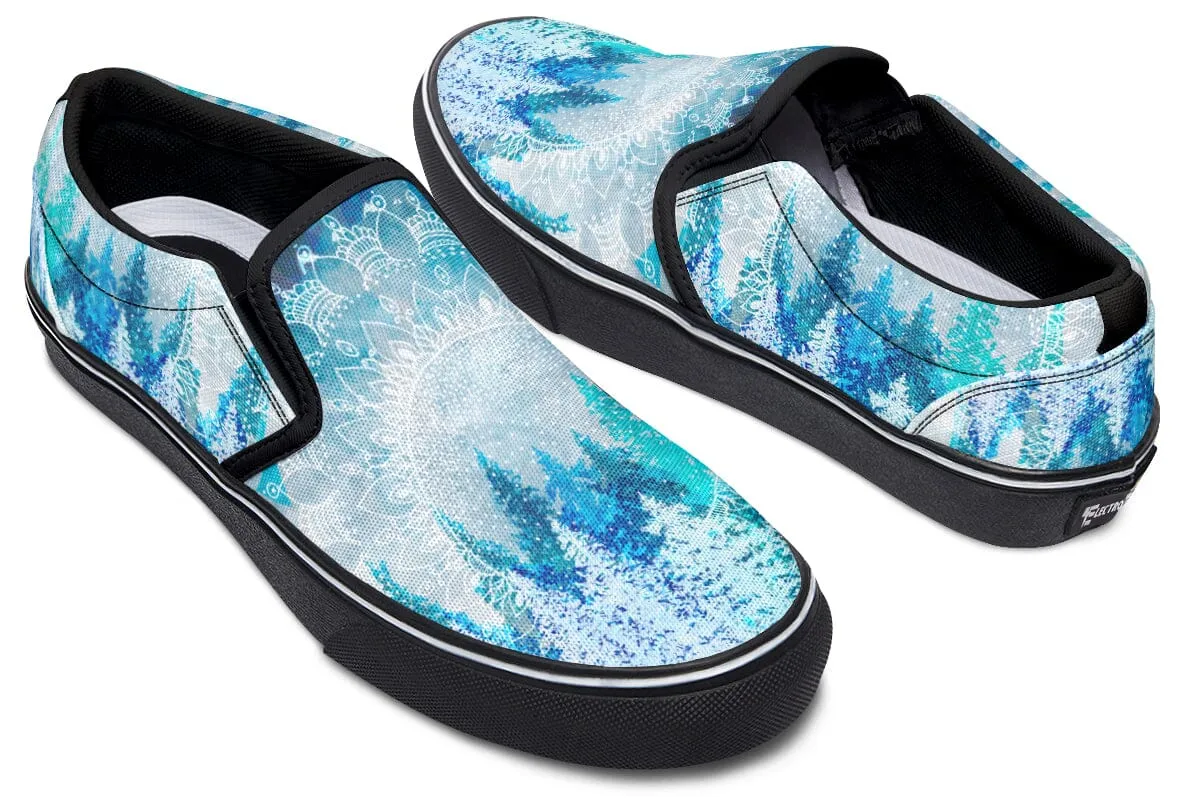 Among the Pines Mandala Slip on Shoes