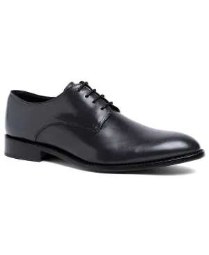 Anthony Veer Men's Leather Lace-Up Truman Derby Dress Shoes, Black