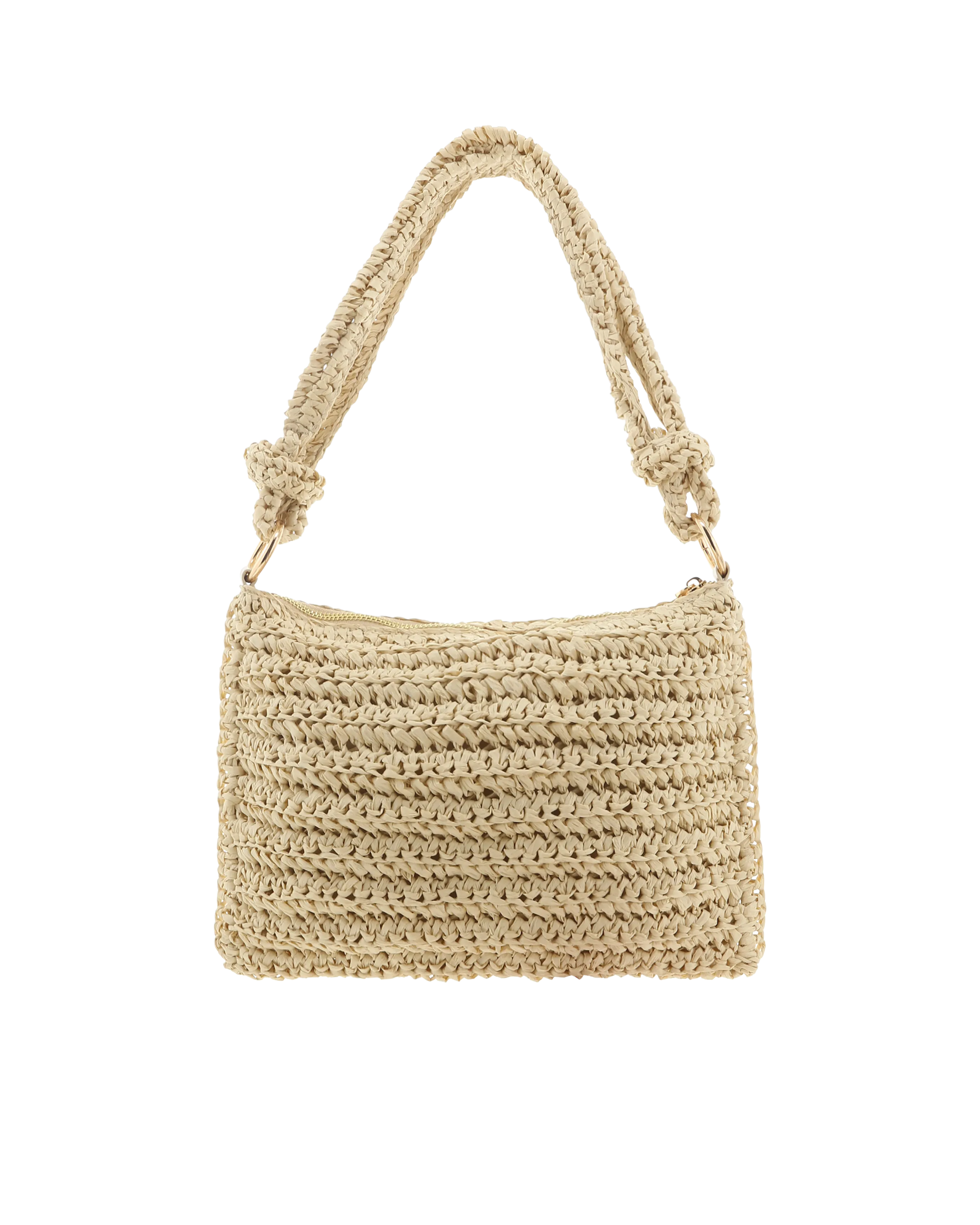 Aquila Shoulder Bag - Natural Raffia