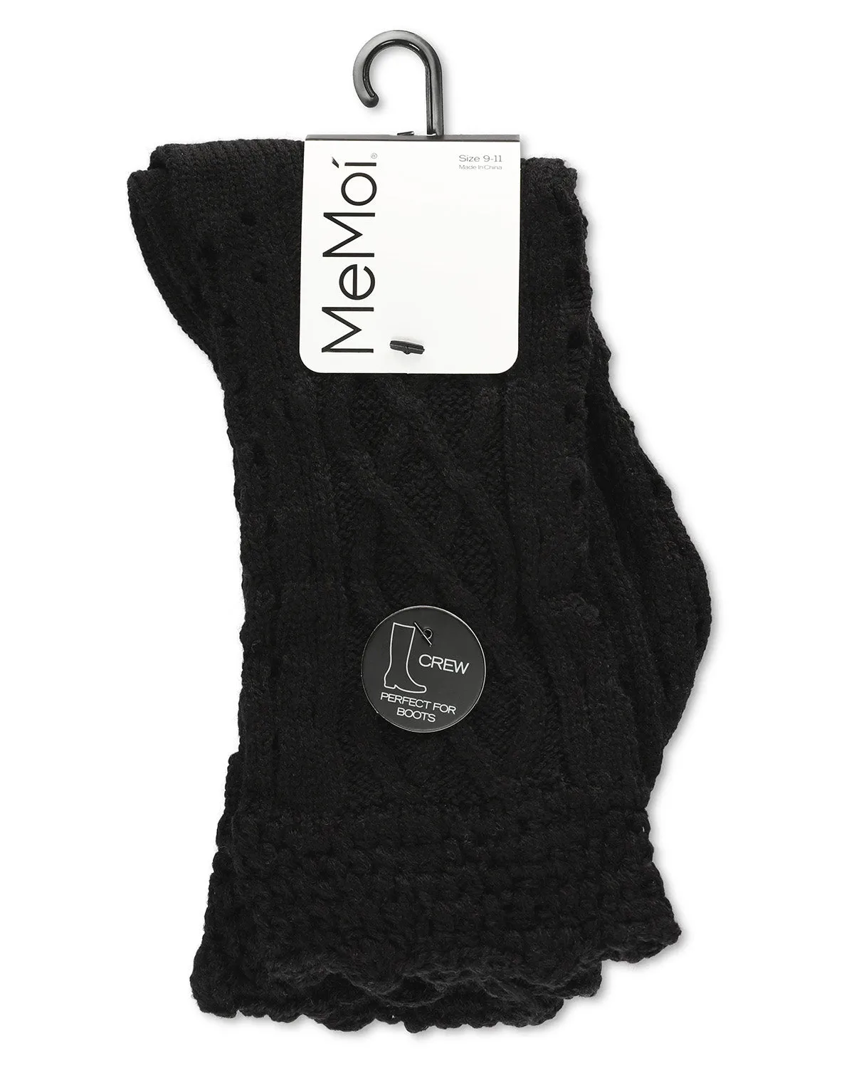 Asalim Mixed Knit Boot Sock Crew Socks