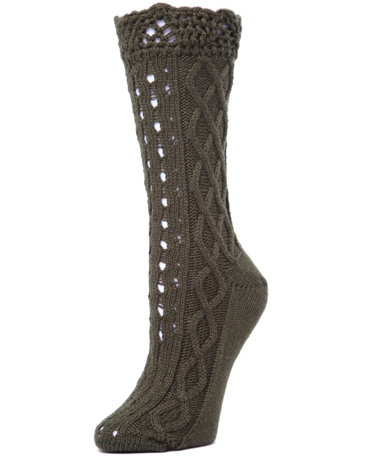 Asalim Mixed Knit Boot Sock Crew Socks