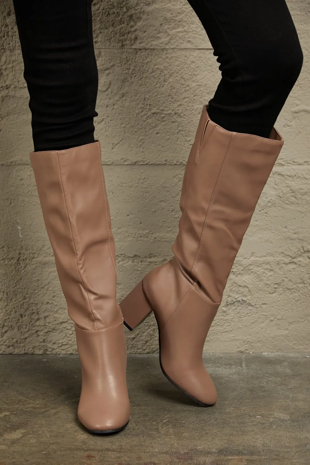 Becky Heel Knee High Boots