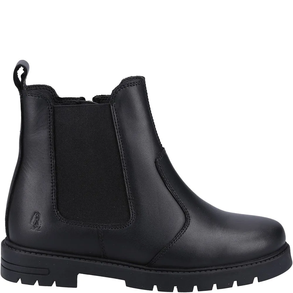 Black Laura Senior School Boots