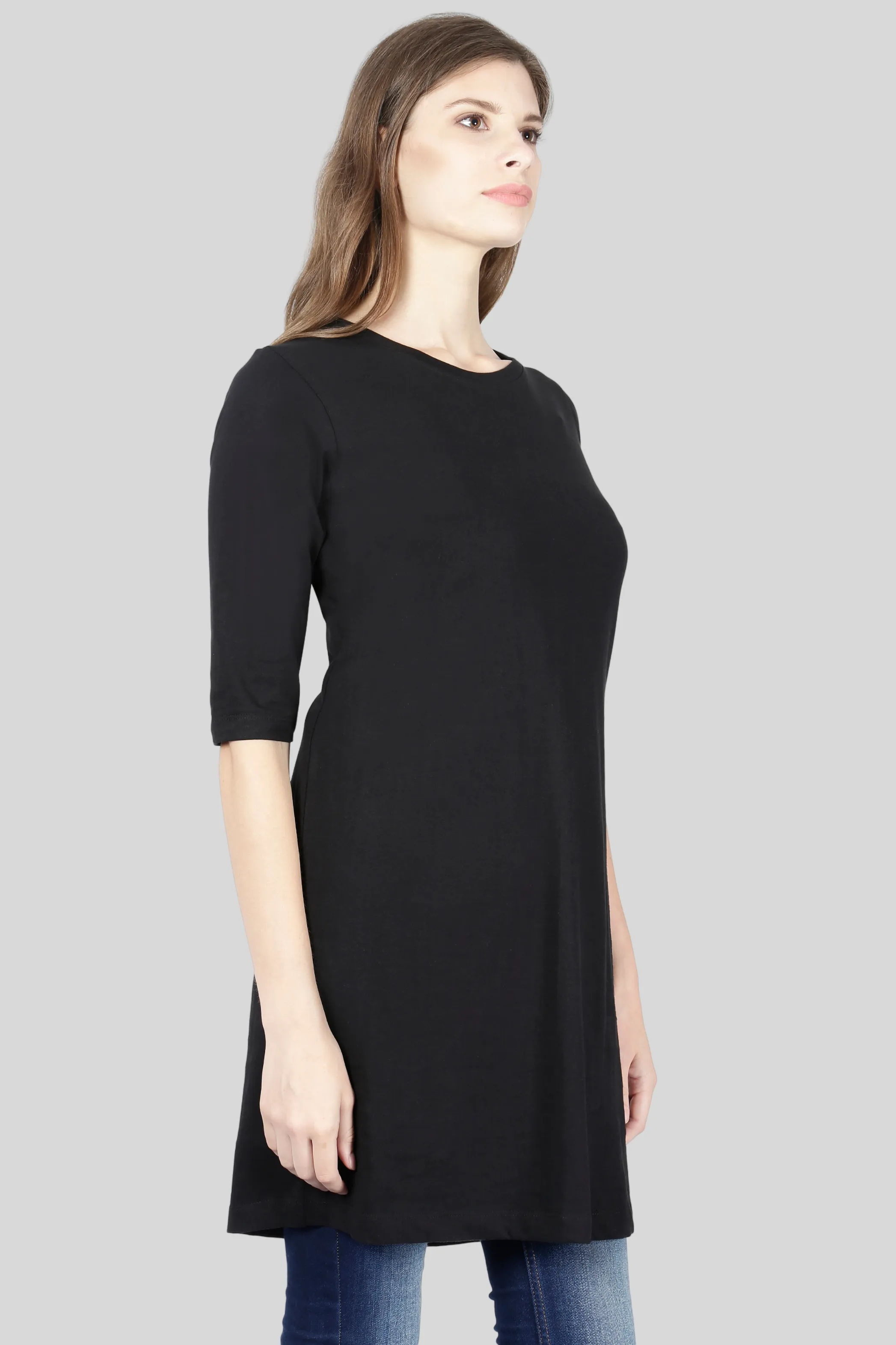 Black T-shirt Dress for women