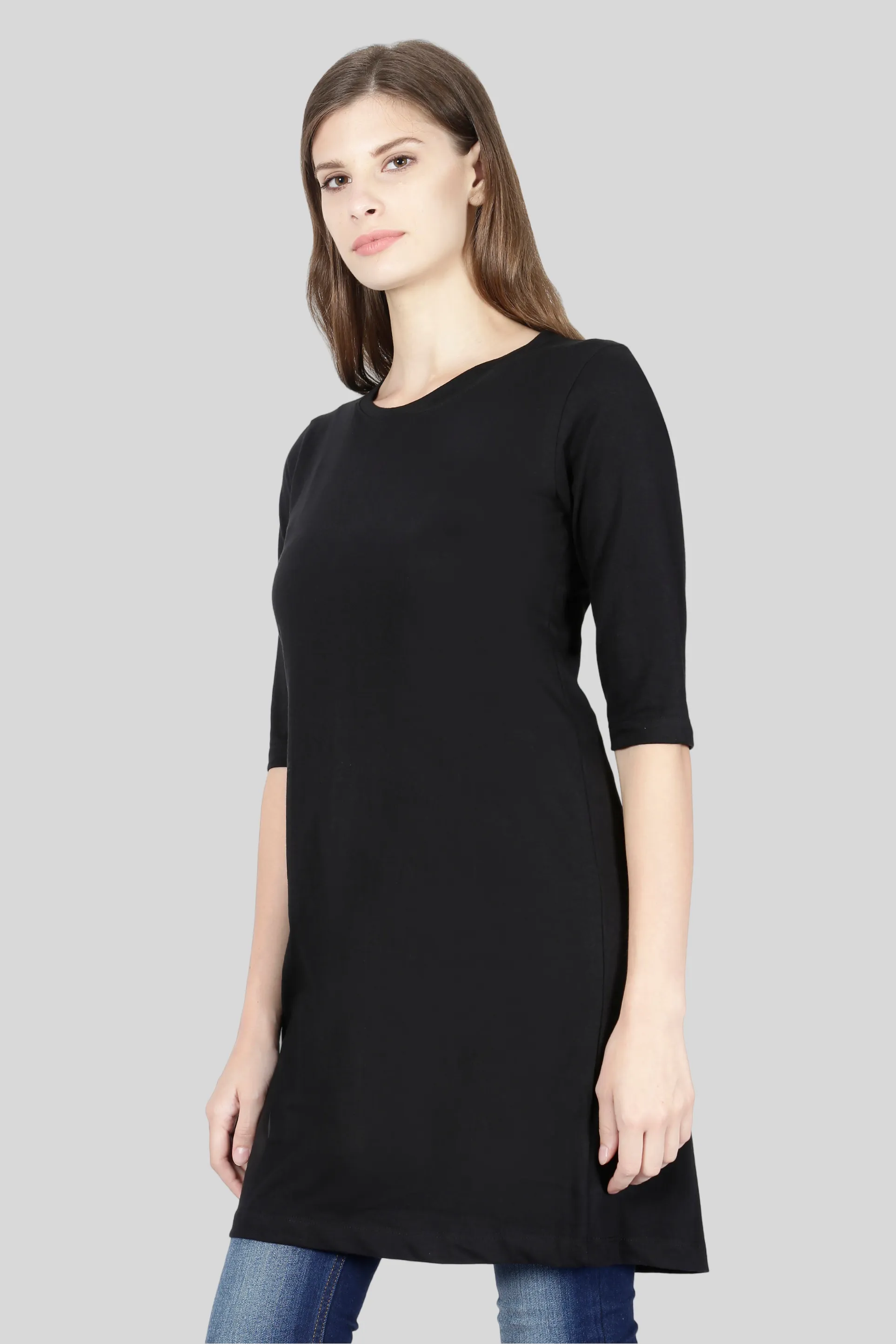 Black T-shirt Dress for women