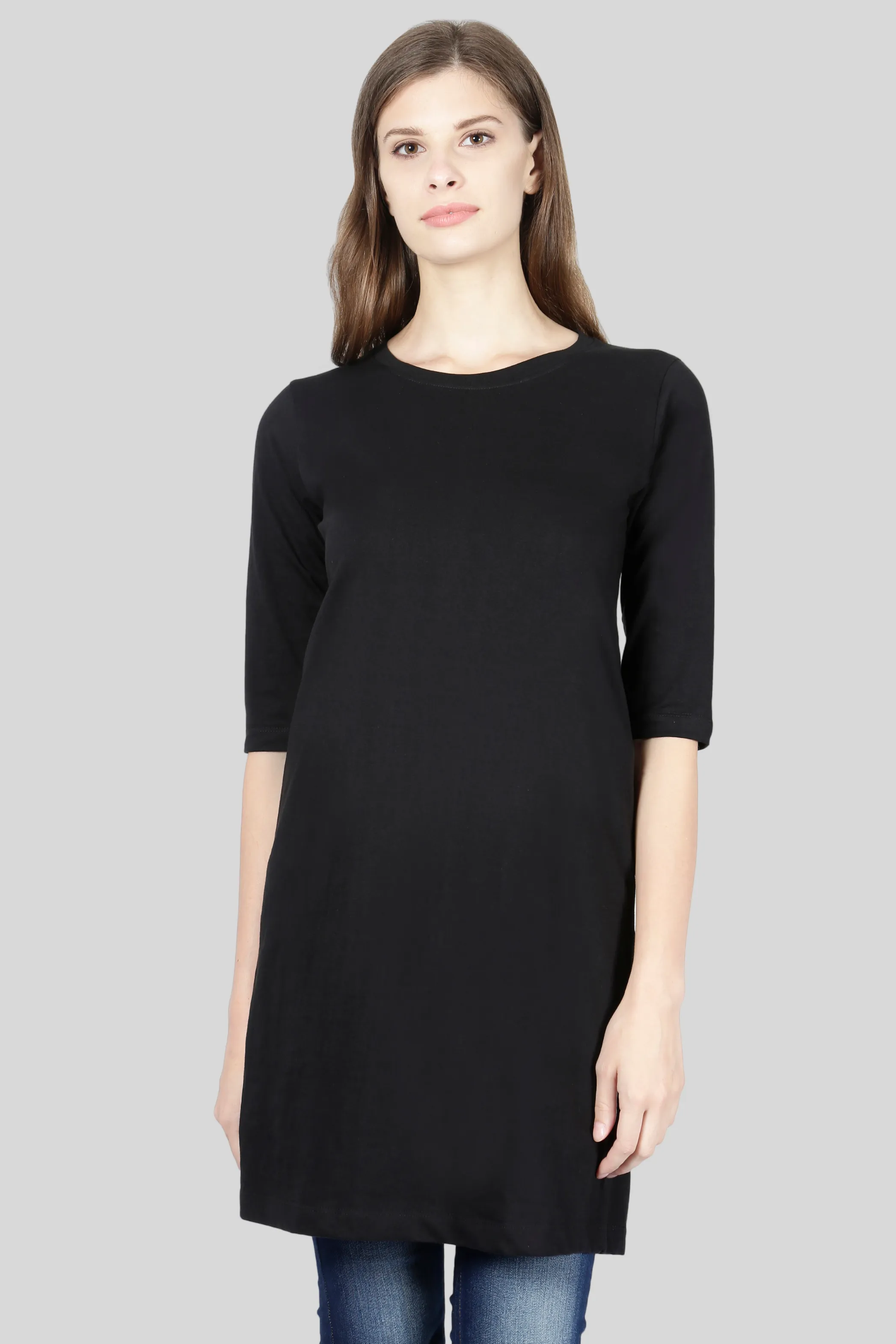 Black T-shirt Dress for women