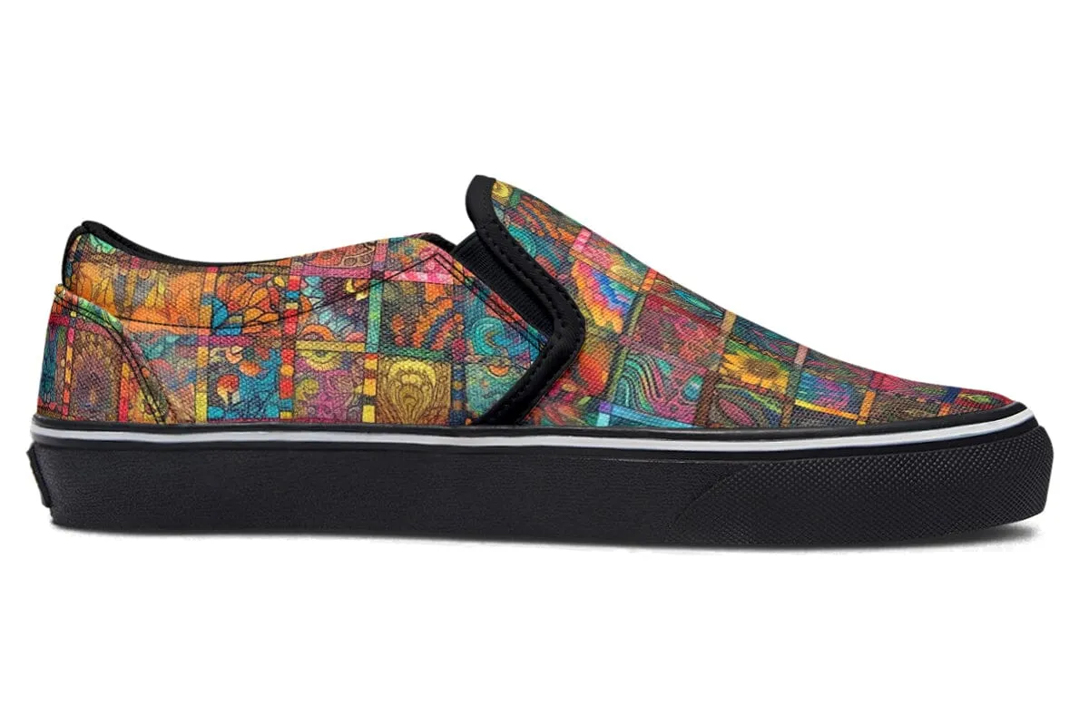 Blotter Quilt Slip on Shoes