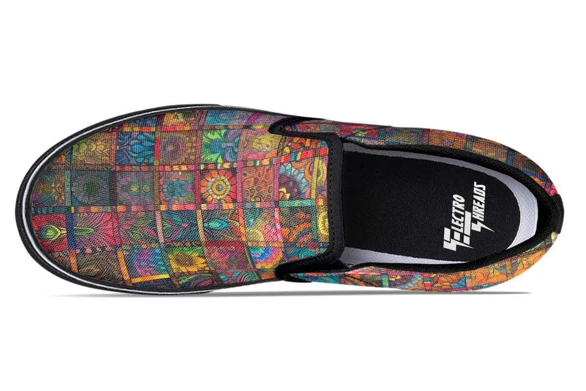 Blotter Quilt Slip on Shoes