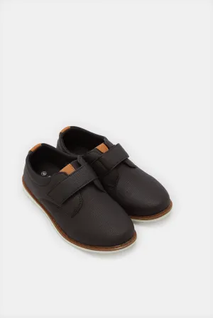 Boys Black Derby Shoes