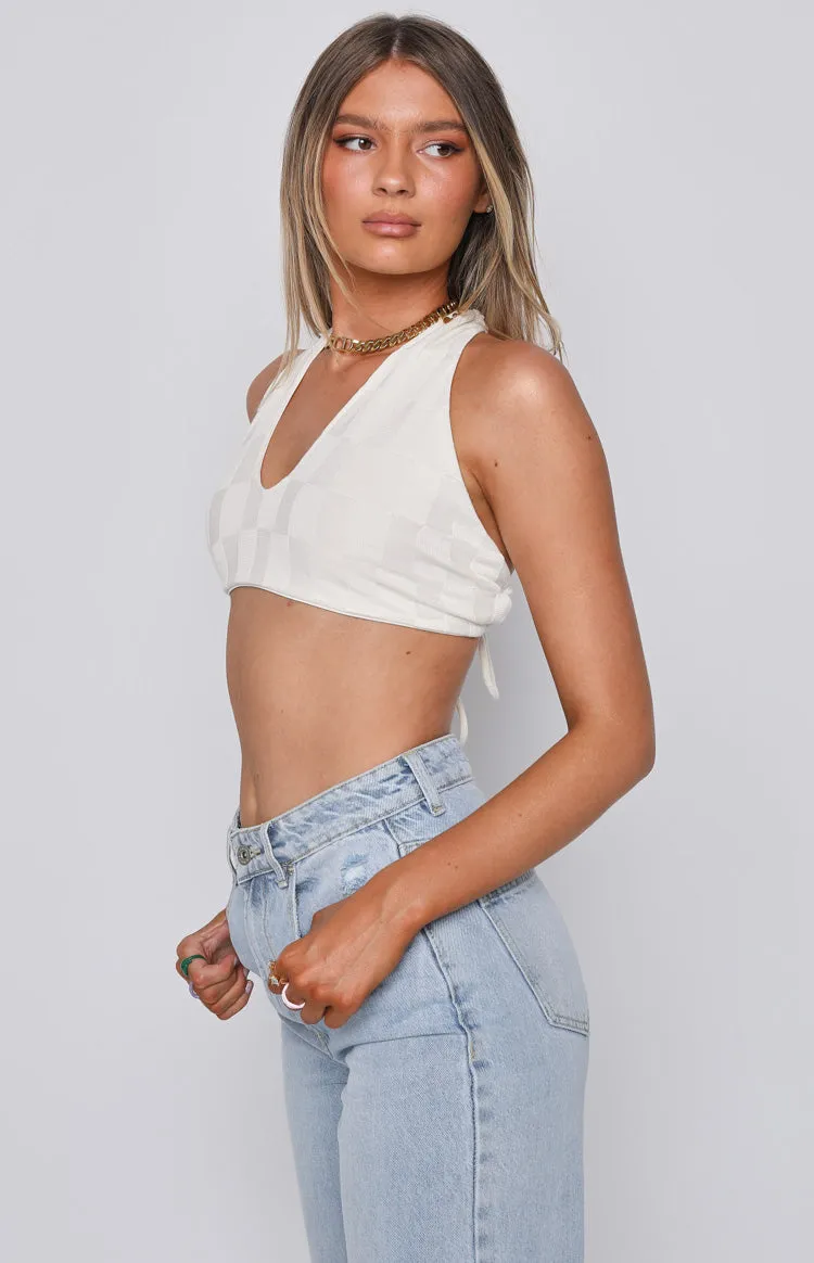 Bradley Crop Top White