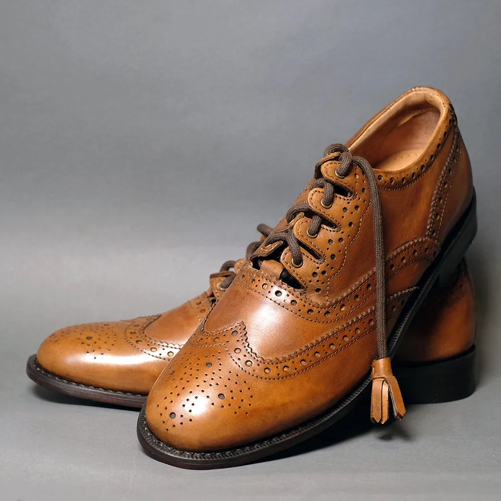 Brown Leather Ghillie Brogues