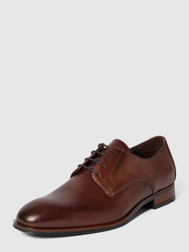 Calfskin derby model "Sabre" Lloyd, cognac color