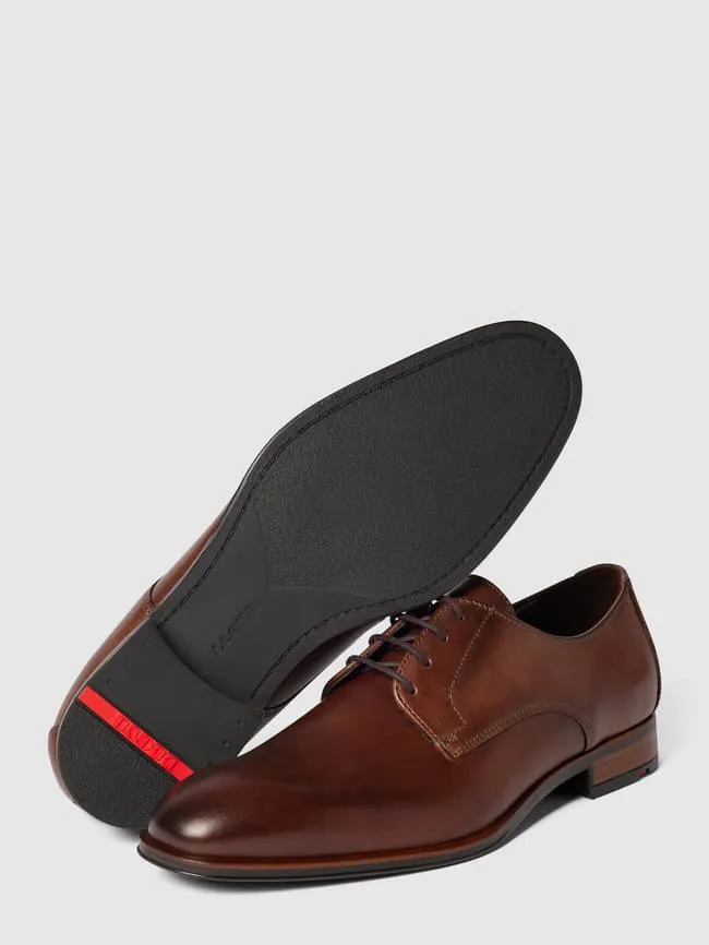 Calfskin derby model "Sabre" Lloyd, cognac color