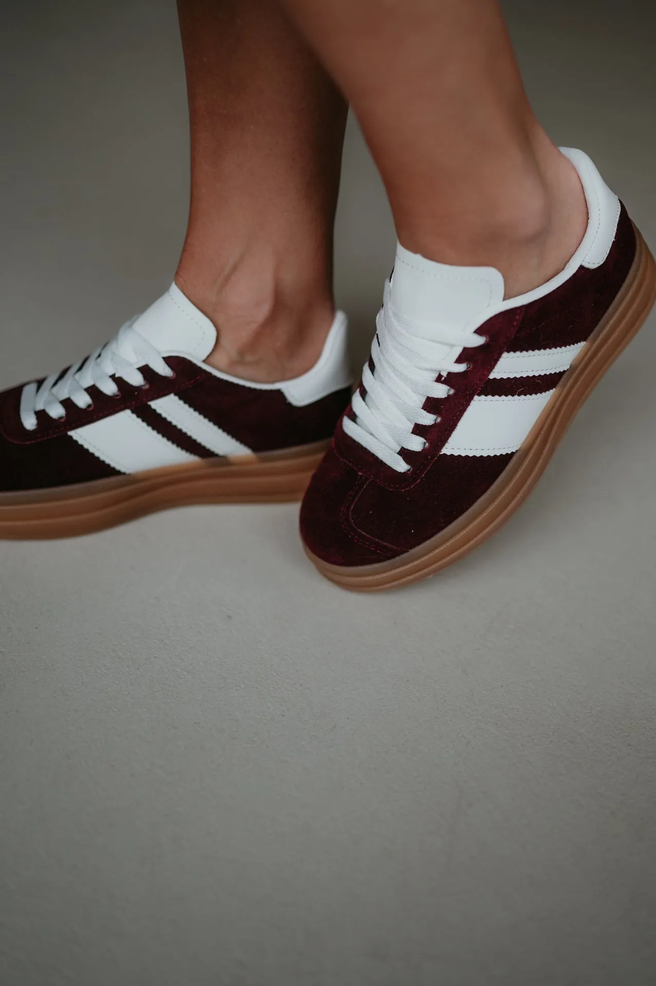 Carino sneakers I Burgundy