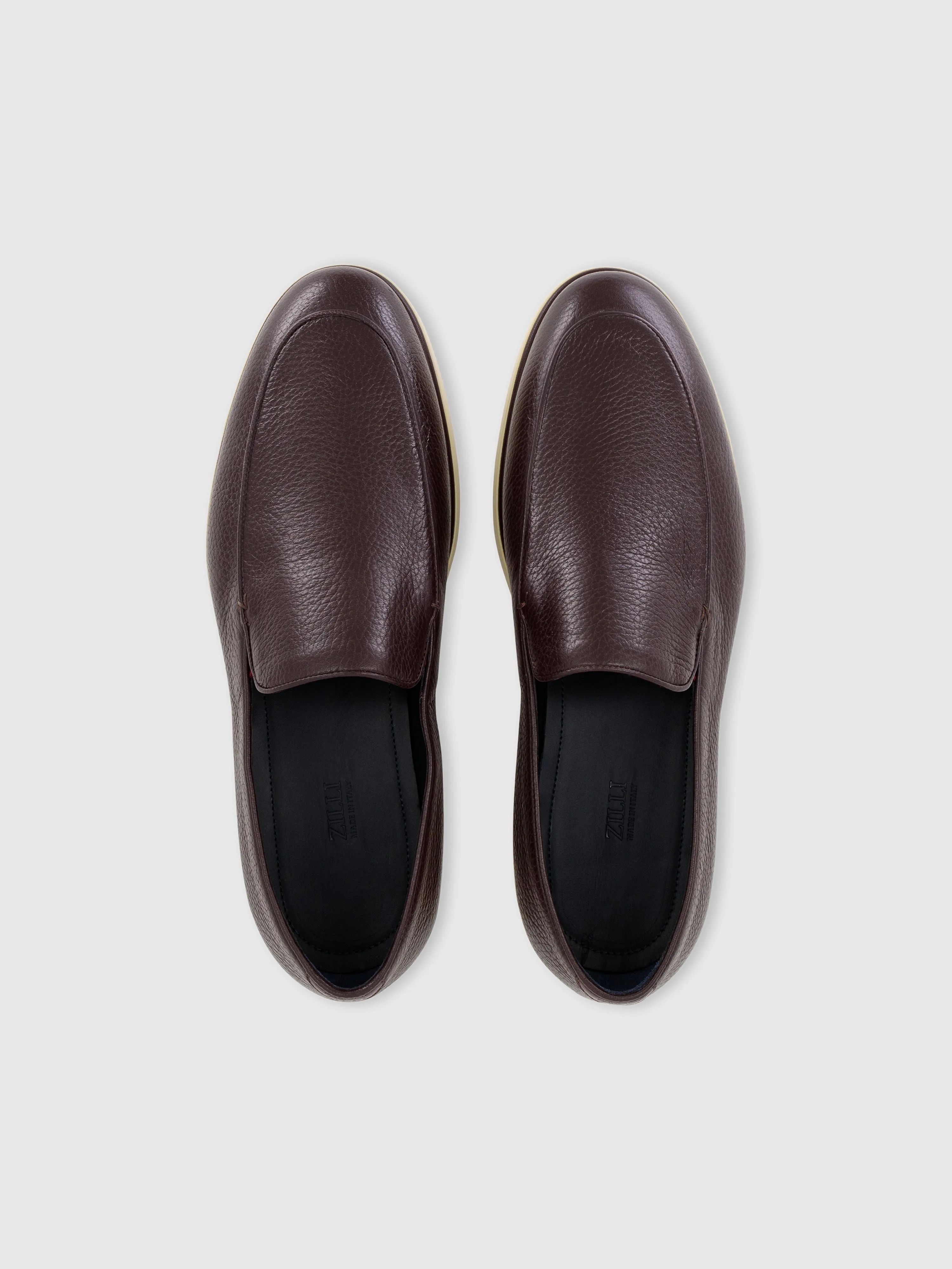 Casual Loafers in Deerskin Bordeaux