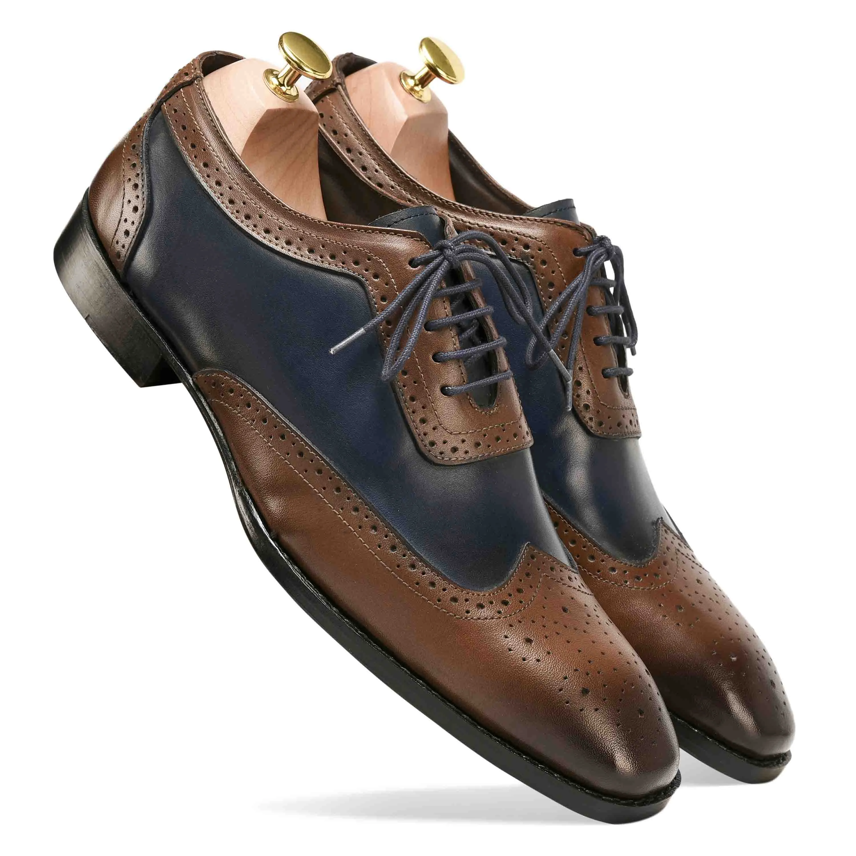 Cherokee Brogues Goodyear Brown & Blue