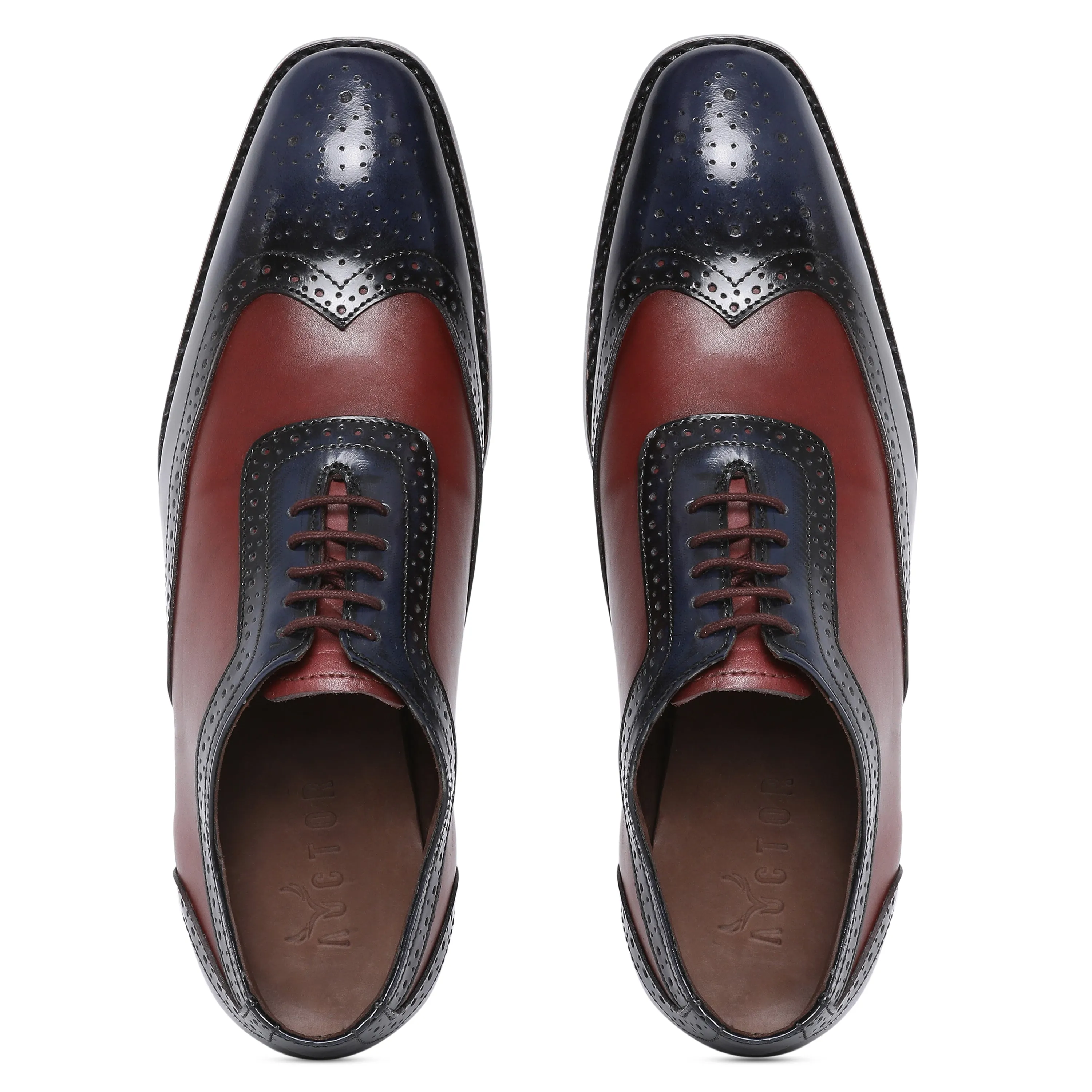 Cherokee Brogues Goodyear Cherry & Blue