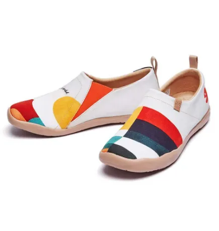 Chic Painted Slip-On Loafers for Women