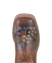 Children's Floralie Embroidered Western Boot by Smoky Mountain 3843