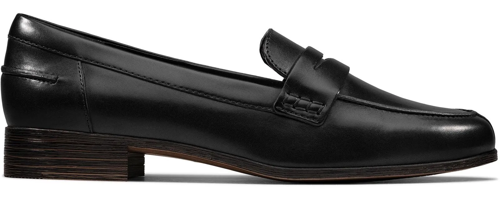 Clarks Hamble Loafer Womens Leather Slip On Shoe