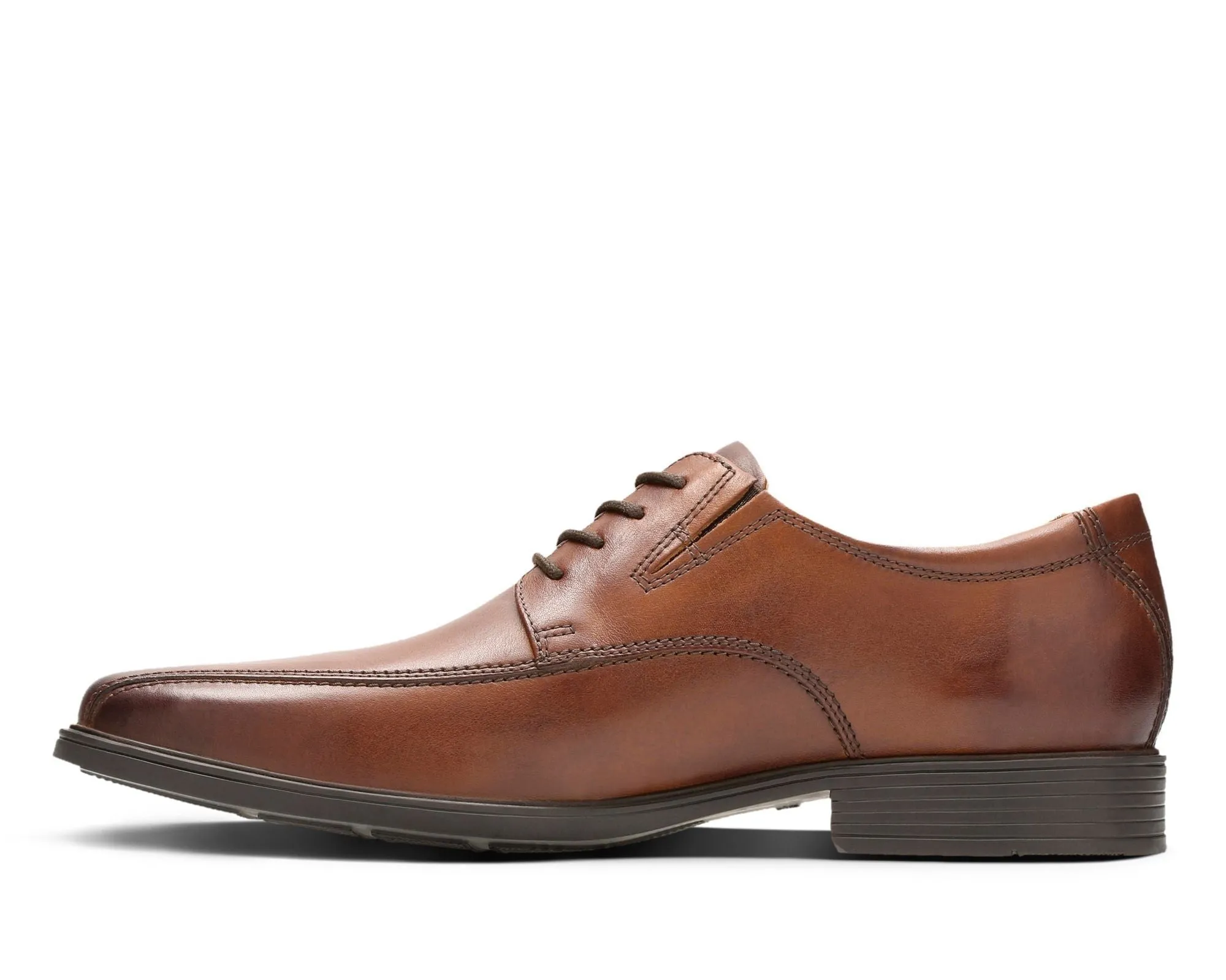 Clarks Tilden Walk Dark Tan Leather