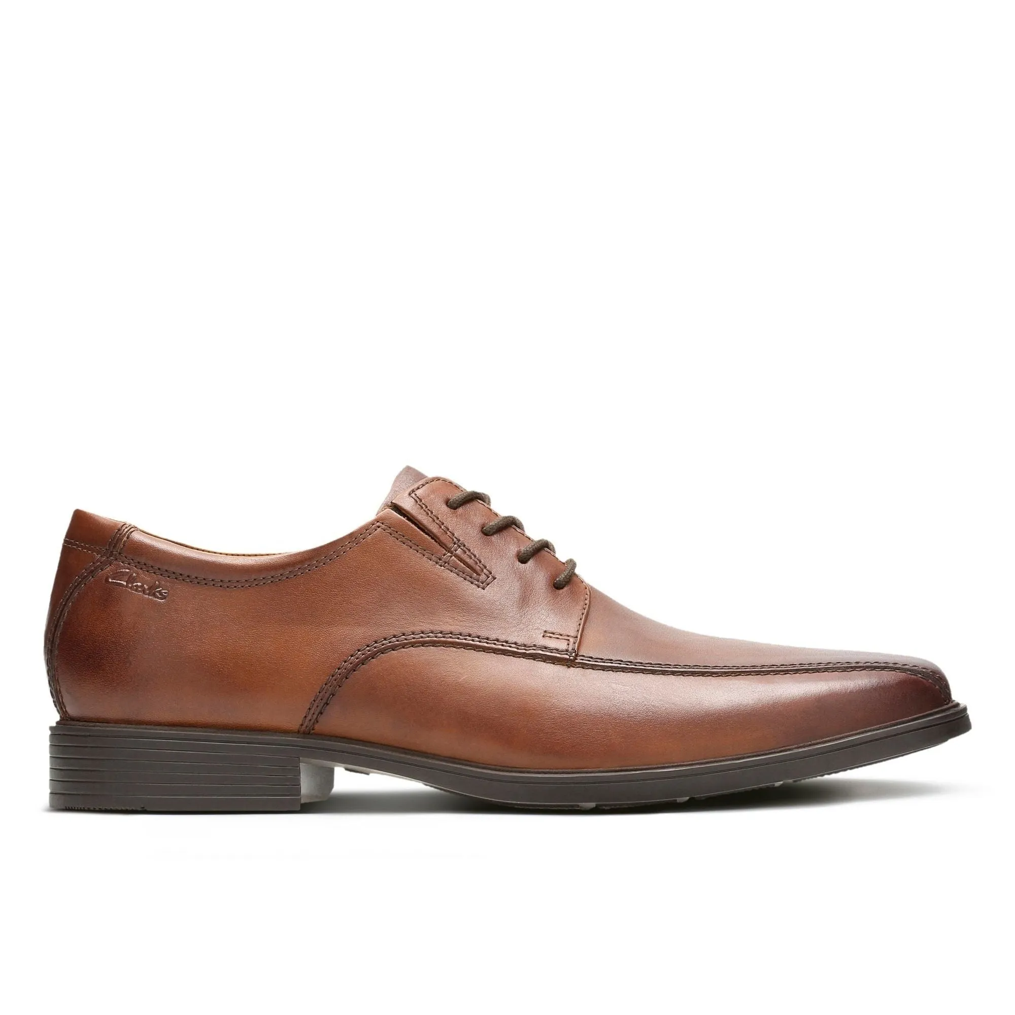 Clarks Tilden Walk Dark Tan Leather