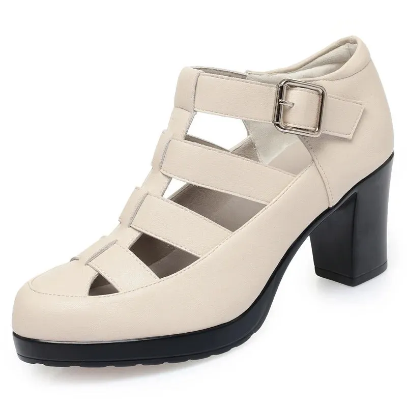 Comfortable Block Heel Gladiator Sandals for Women