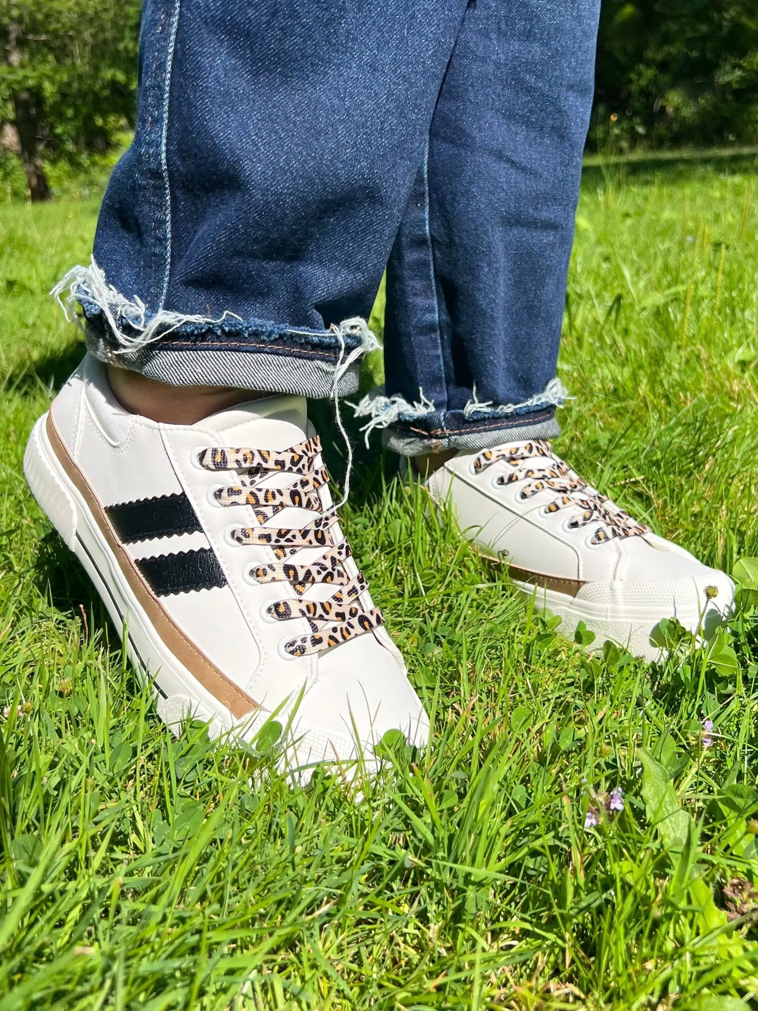 Corky's Footwear That's Her White with Black Sneaker Tennis Shoes