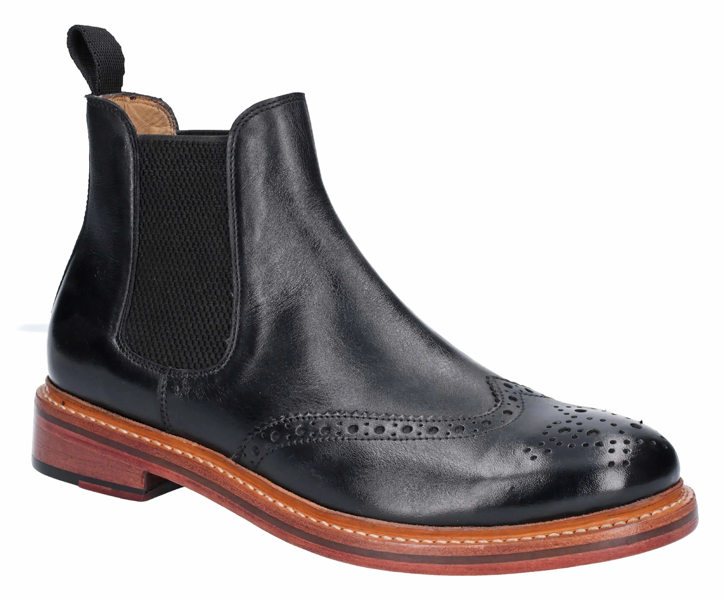 Cotswold Siddington Mens Brogue Chelsea Ankle Boot