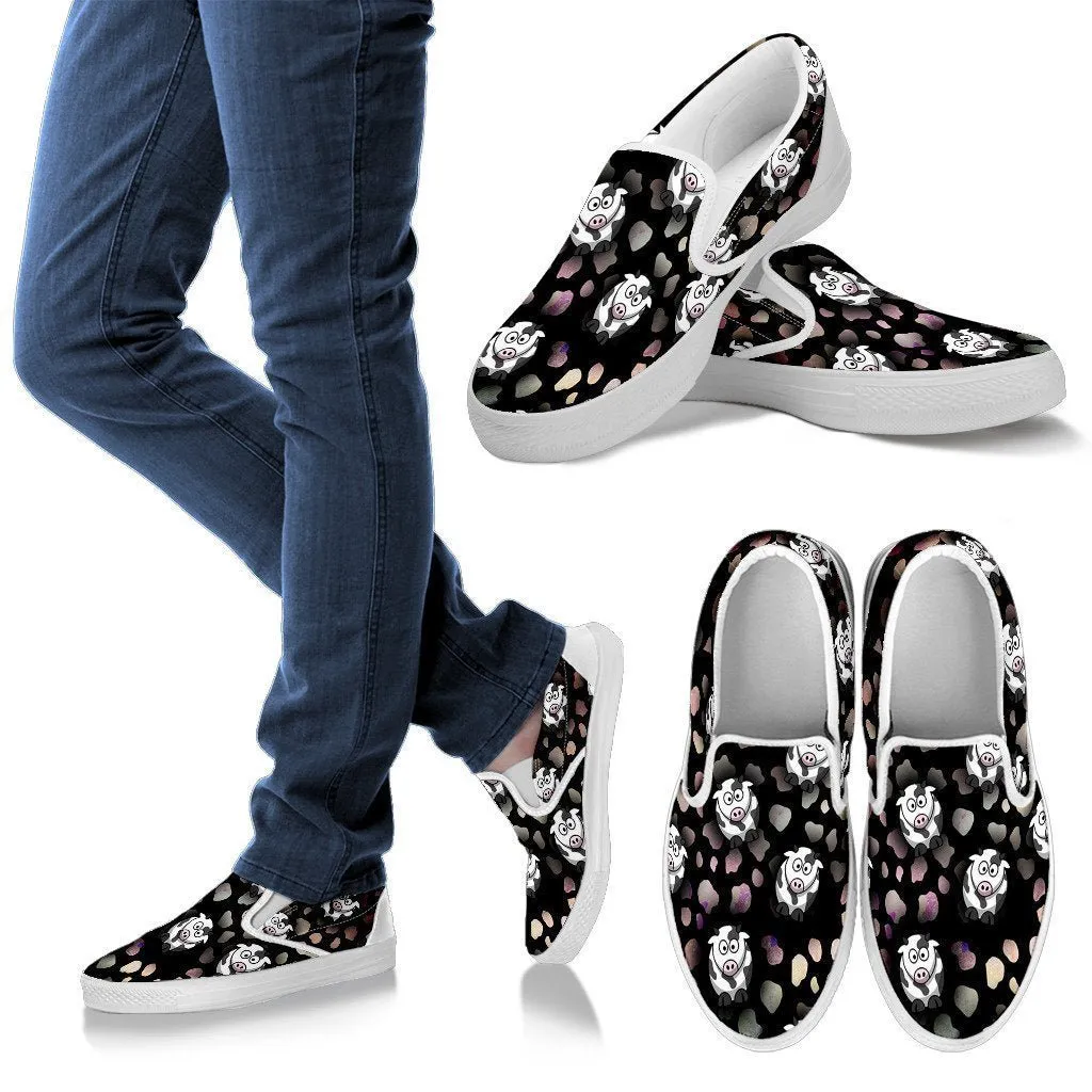 Crazy Cows Women's Slip Ons