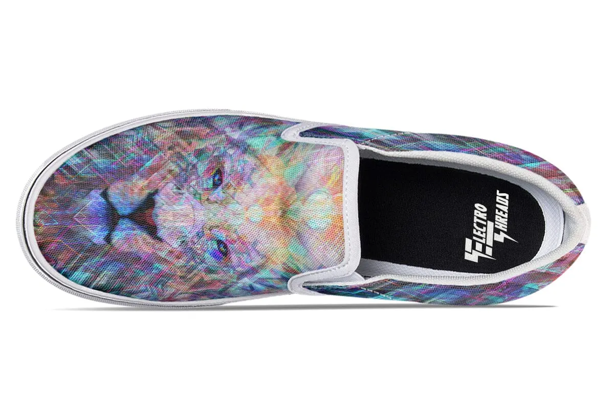 Crystal Lion Slip on Shoes