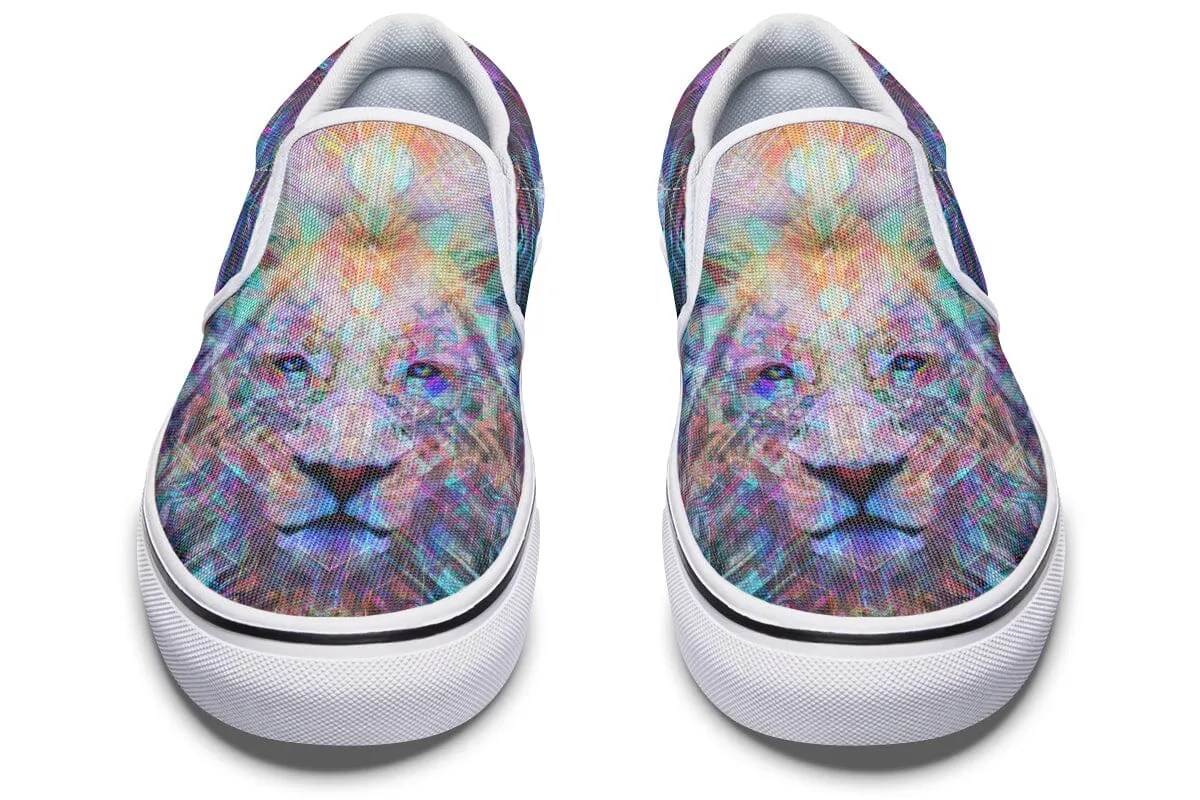 Crystal Lion Slip on Shoes