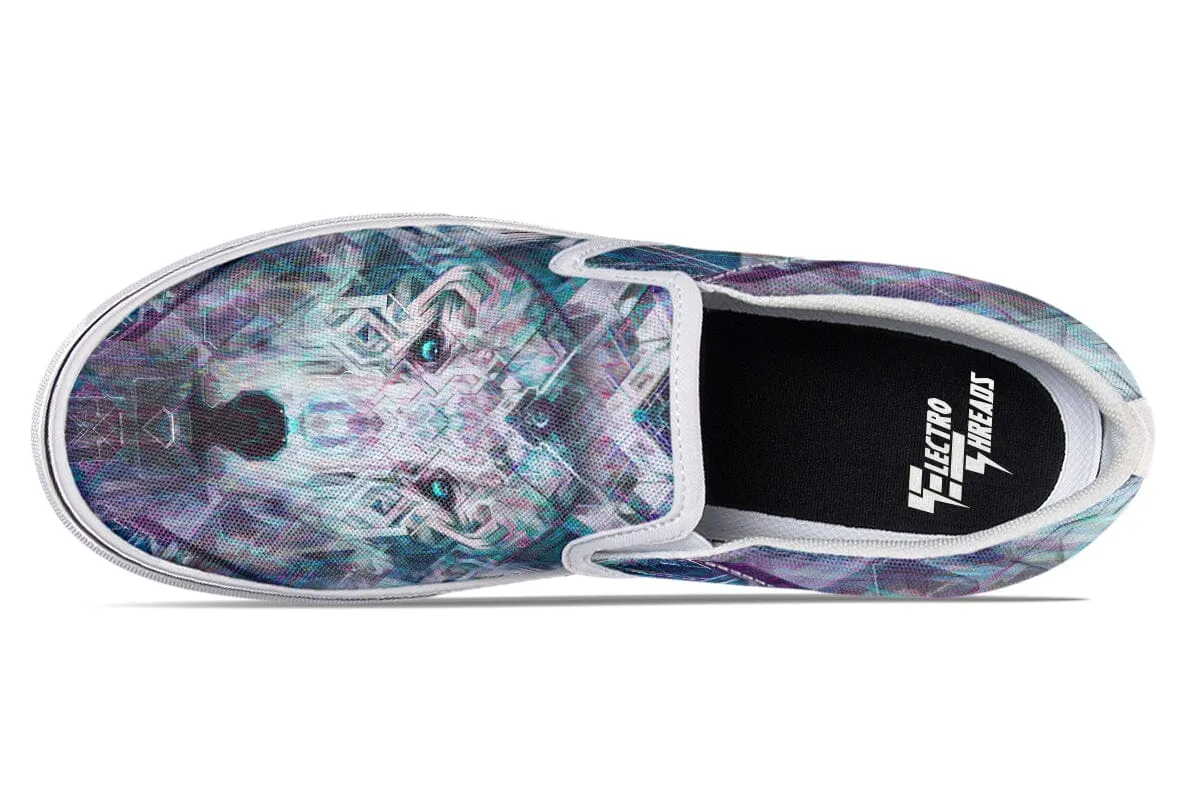 Crystal Wolf Slip on Shoes