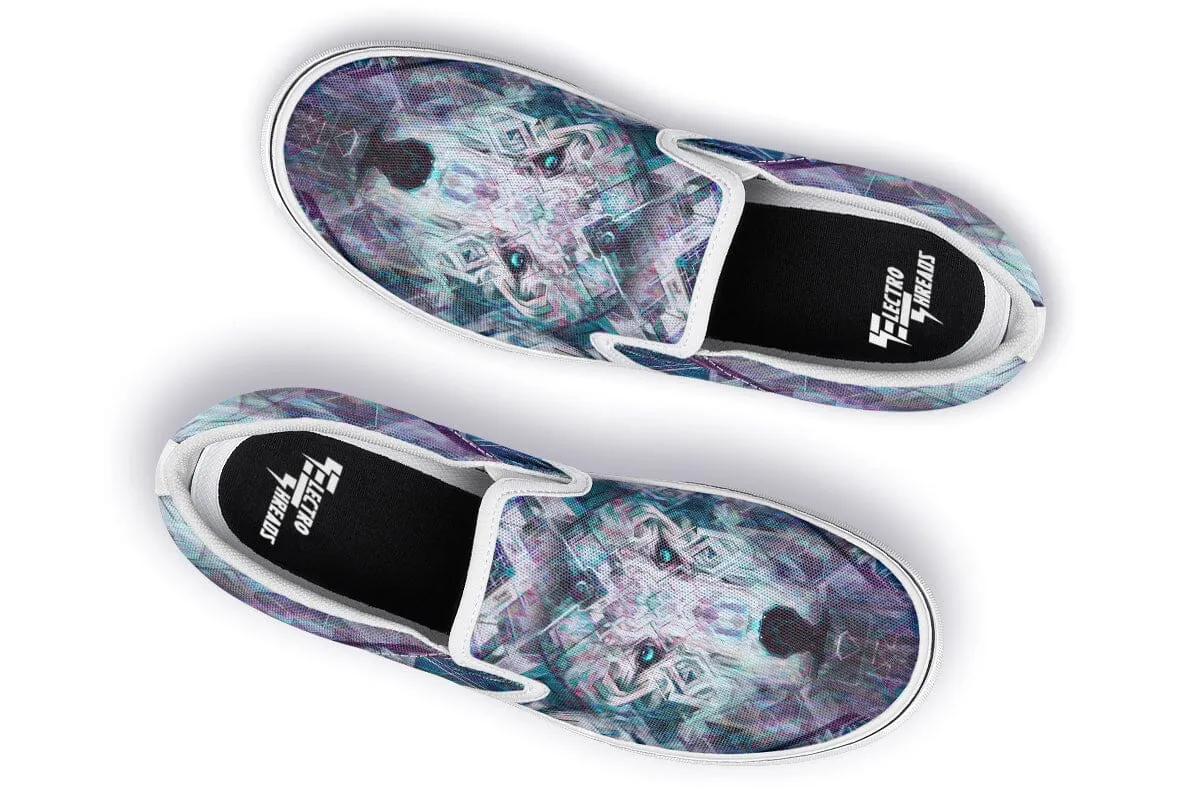 Crystal Wolf Slip on Shoes