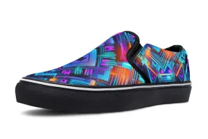 Cyan Convergence Slip on Shoes