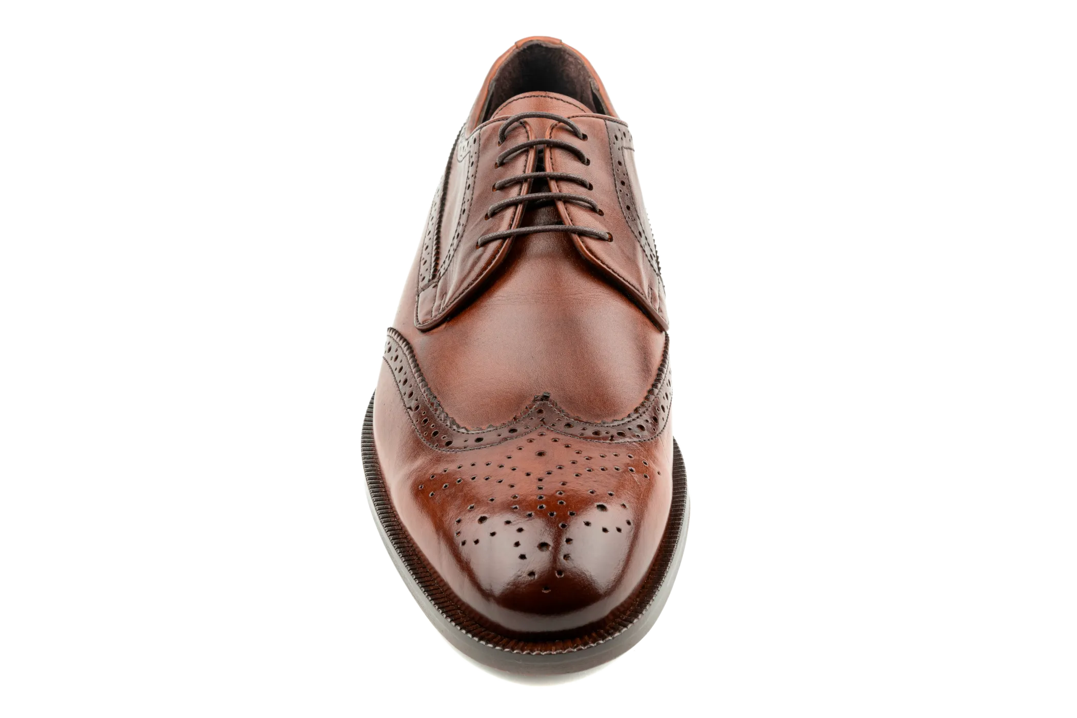 Debbano Koi Tan Derby Shoes, Wingtip & Brogued Full Grain Leather Men's Derby Shoes, Men's Suit Shoes, Best Derby Shoes