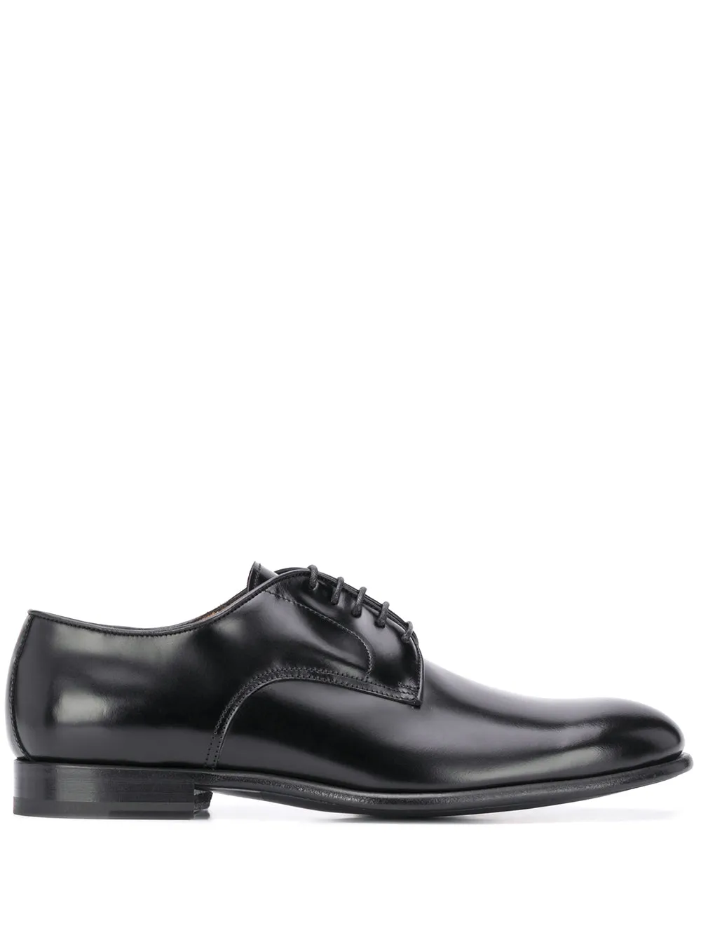 Derby leather shoes