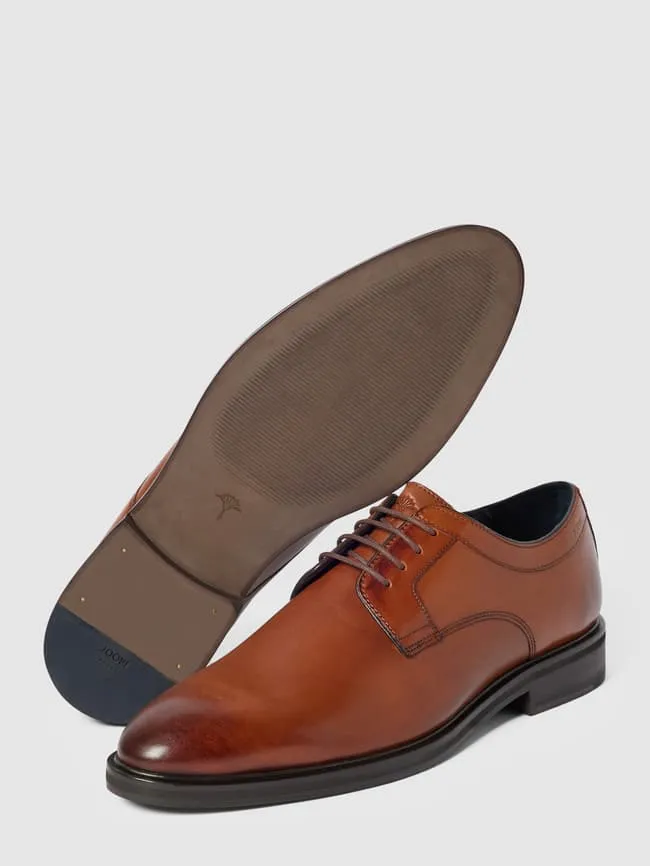 Derby with laces model "KLEITOS" JOOP!, cognac color