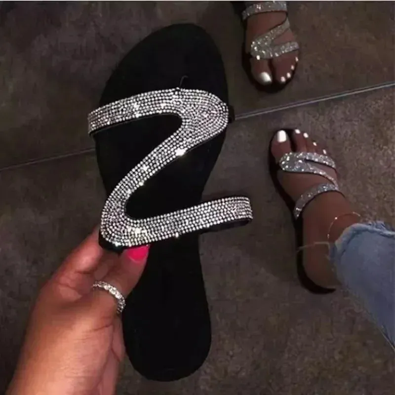 Elegant Rhinestone Sandals for Women