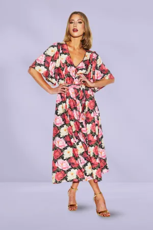 Fate and Becker Lyrical Midi Dress Oscar Floral