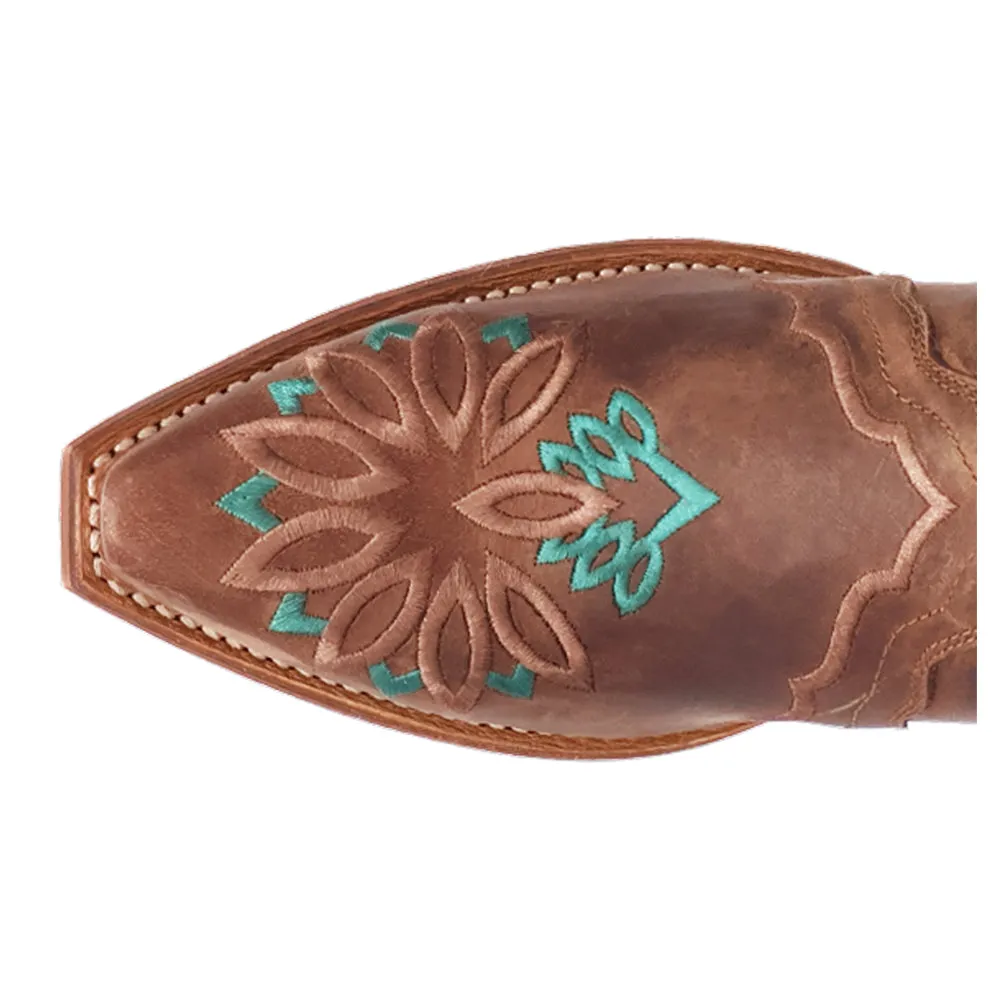 Filly Embroidered Snip Toe Cowboy Boots