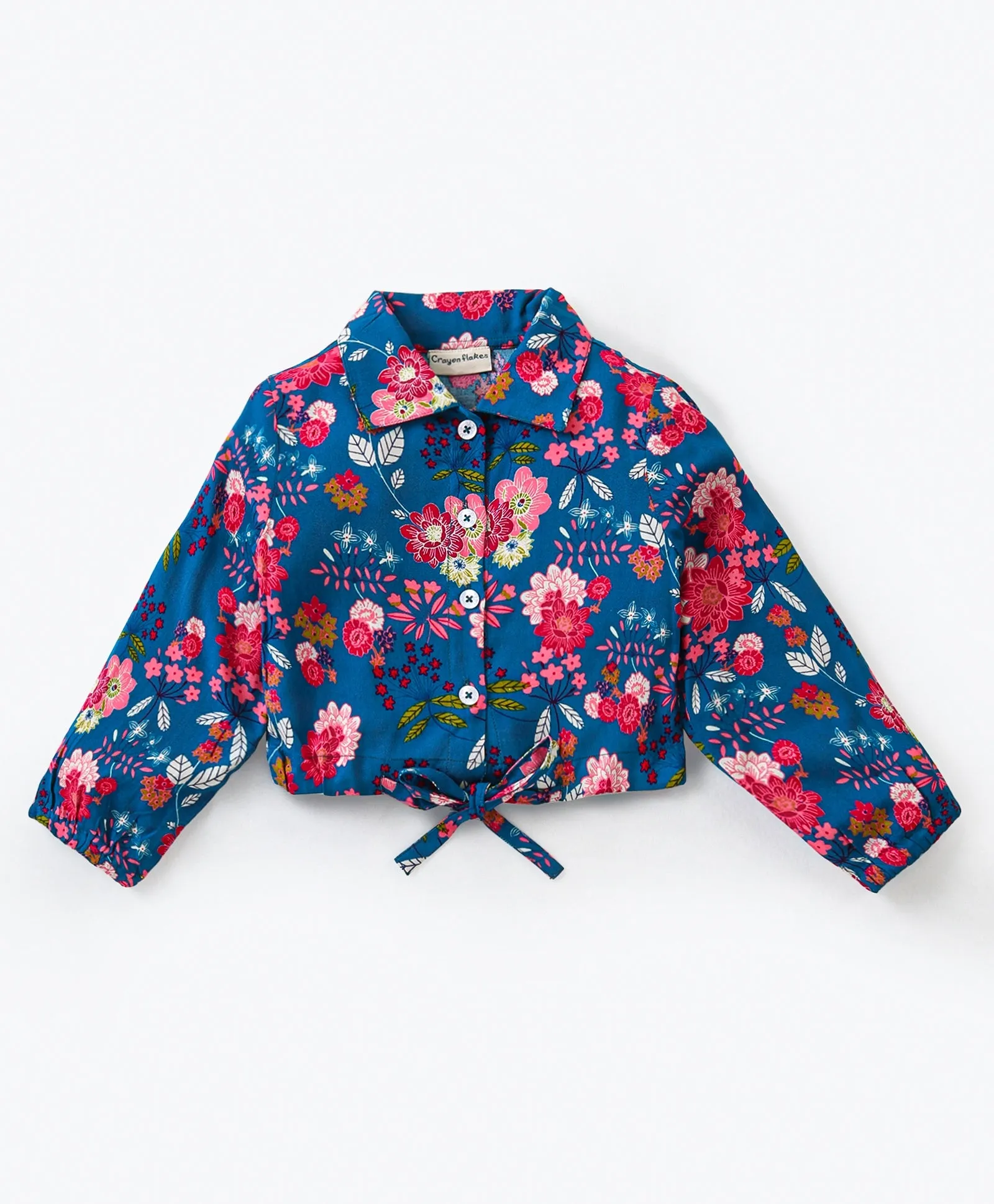 Floral Printed Shirt Palazzo Co-ord Set