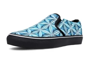 Flower Life Igloo Blue Slip on Shoes