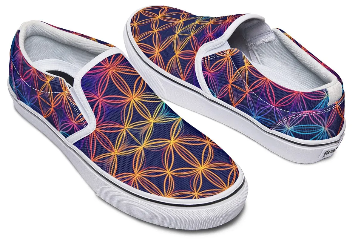 Flower Of Life Slip on Shoes