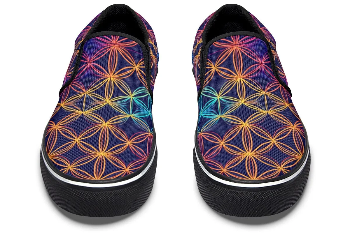 Flower Of Life Slip on Shoes