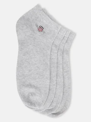 Gant Men Grey Solid Ankle Length Socks