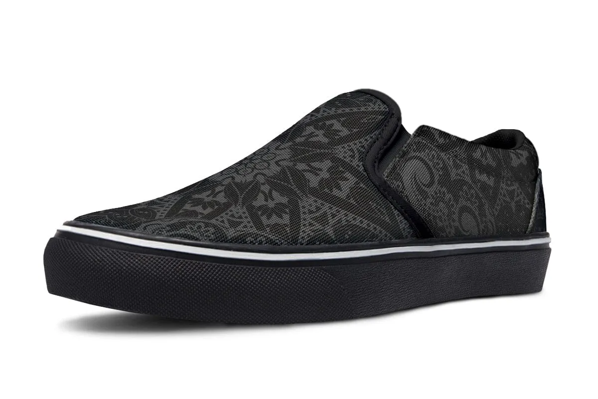 Ghost Mandala Slip on Shoes