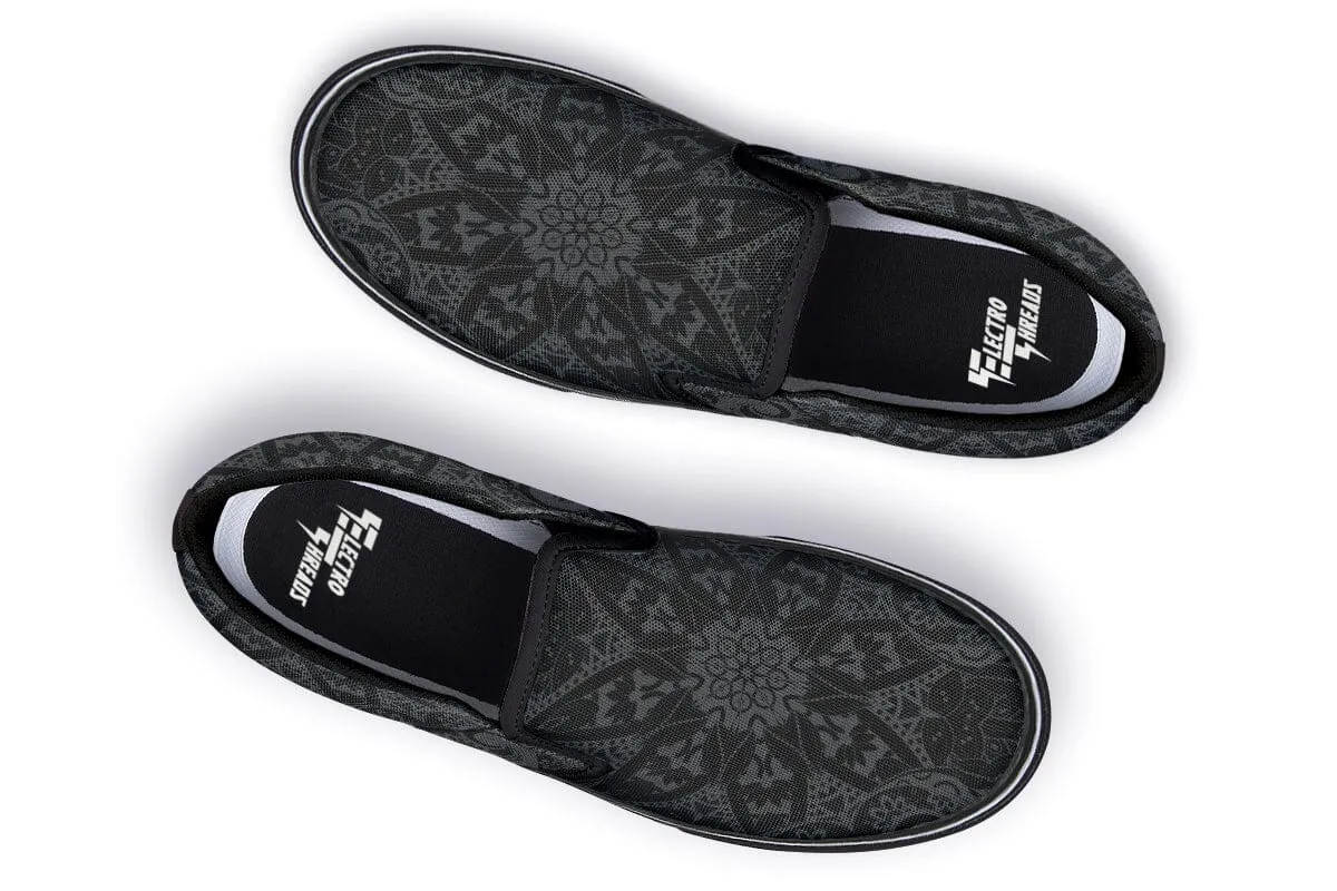 Ghost Mandala Slip on Shoes